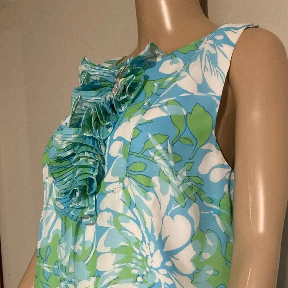 Lilly Pulitzer Tropical floral print shirt, size 6 Excellent Condition - Picture 4 of 6